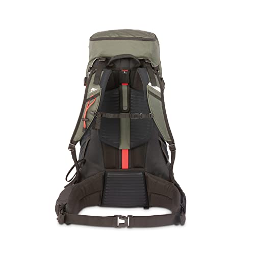 High Sierra Pathway 2.0 75L side water bottle pocket for easy hydration on trail.