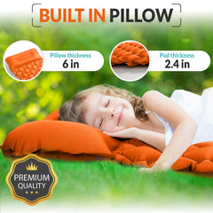 High Stream Gear 2-inch thick kids camping mat supports comfy naps.