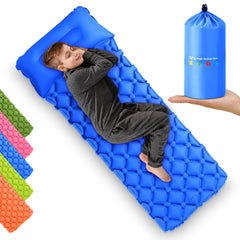 High Stream Gear kids sleeping pad inflated blue offers cozy camping comfort for kids