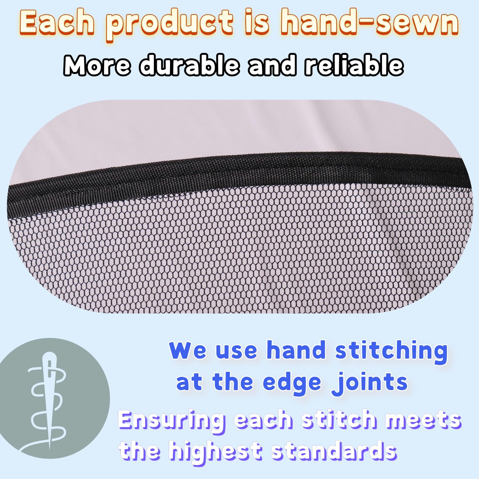 High strength polyethylene net material
