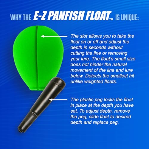 High-visibility Panfish floats for trout, panfish, crappie