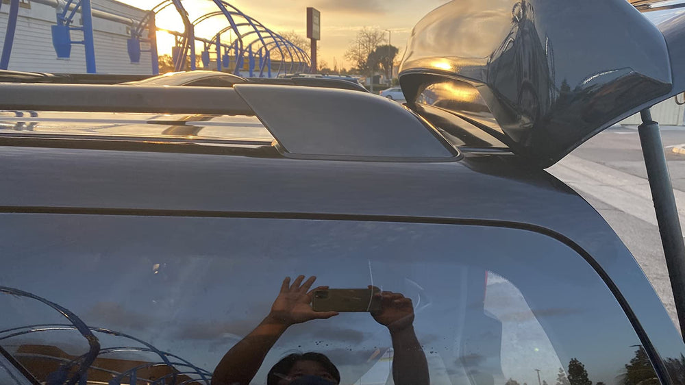 HIGH FLYING end cap back view; black finish enhances look.