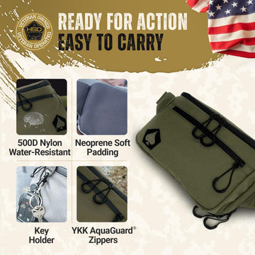 HighSpeedDaddy Carry Fanny Pack CCW pocket open for rapid item retrieval during daily activities.