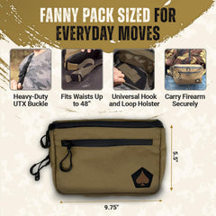 HighSpeedDaddy Carry Fanny Pack CCW pocket enables fast access to essentials.