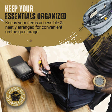 HighSpeedDaddy carry fanny pack 500D nylon resists wear and weather during daily use.