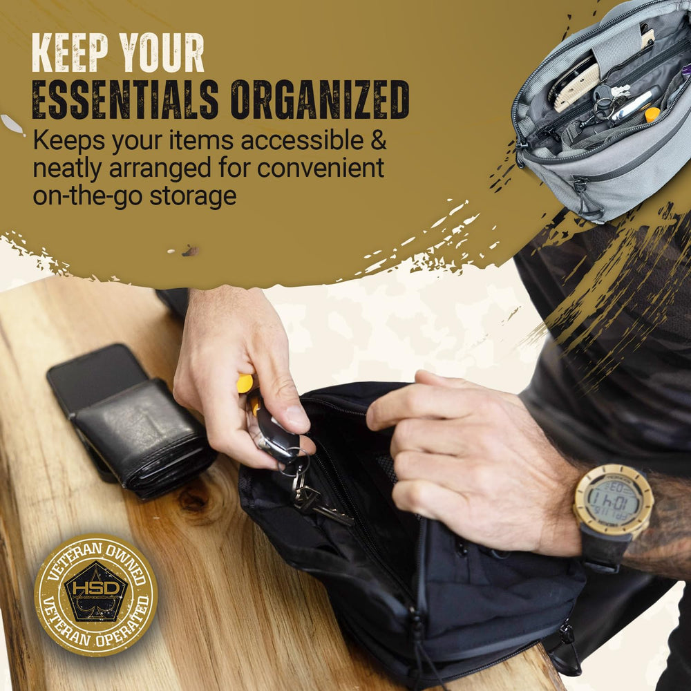 HighSpeedDaddy carry fanny pack 500D nylon resists wear and weather during daily use.