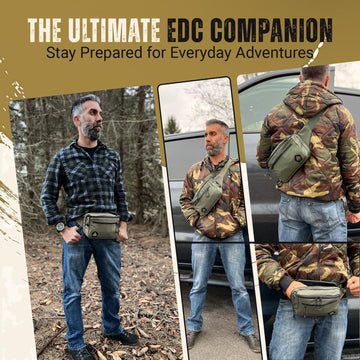HighSpeedDaddy Carry Fanny Pack water-resistant material demonstrates durable, weather-ready carry for outdoors.