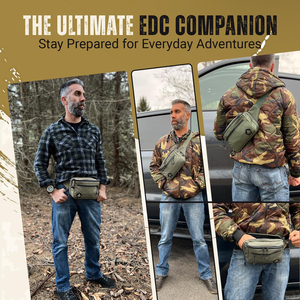 HighSpeedDaddy Carry Fanny Pack water-resistant material demonstrates durable, weather-ready carry for outdoors.
