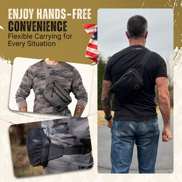 HighSpeedDaddy carry fanny pack YKK AquaGuard zippers ensure smooth, reliable access.