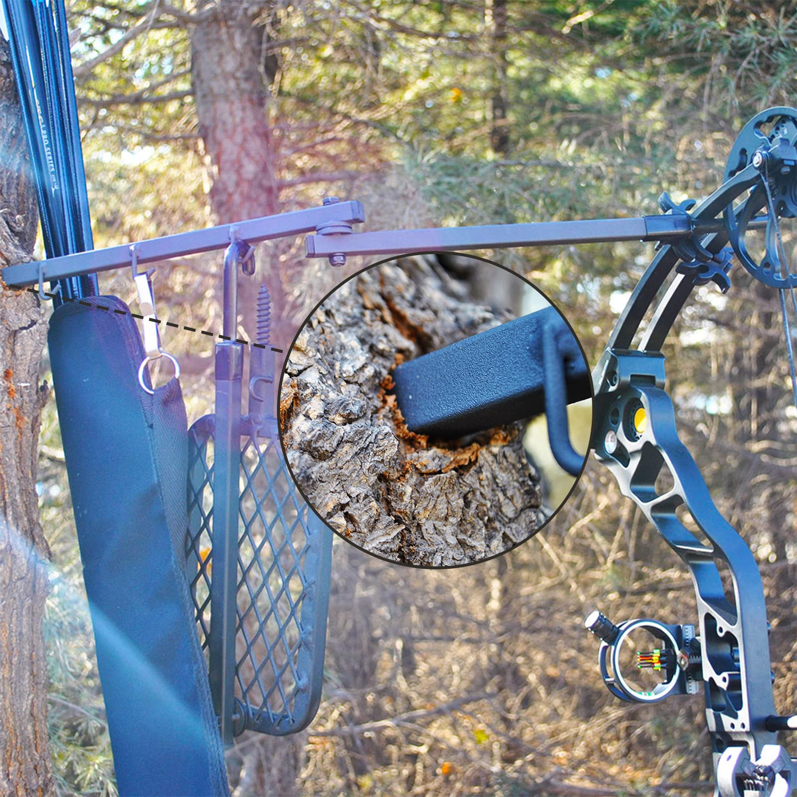 Highwild adjustable angle design keeps gear within reach.