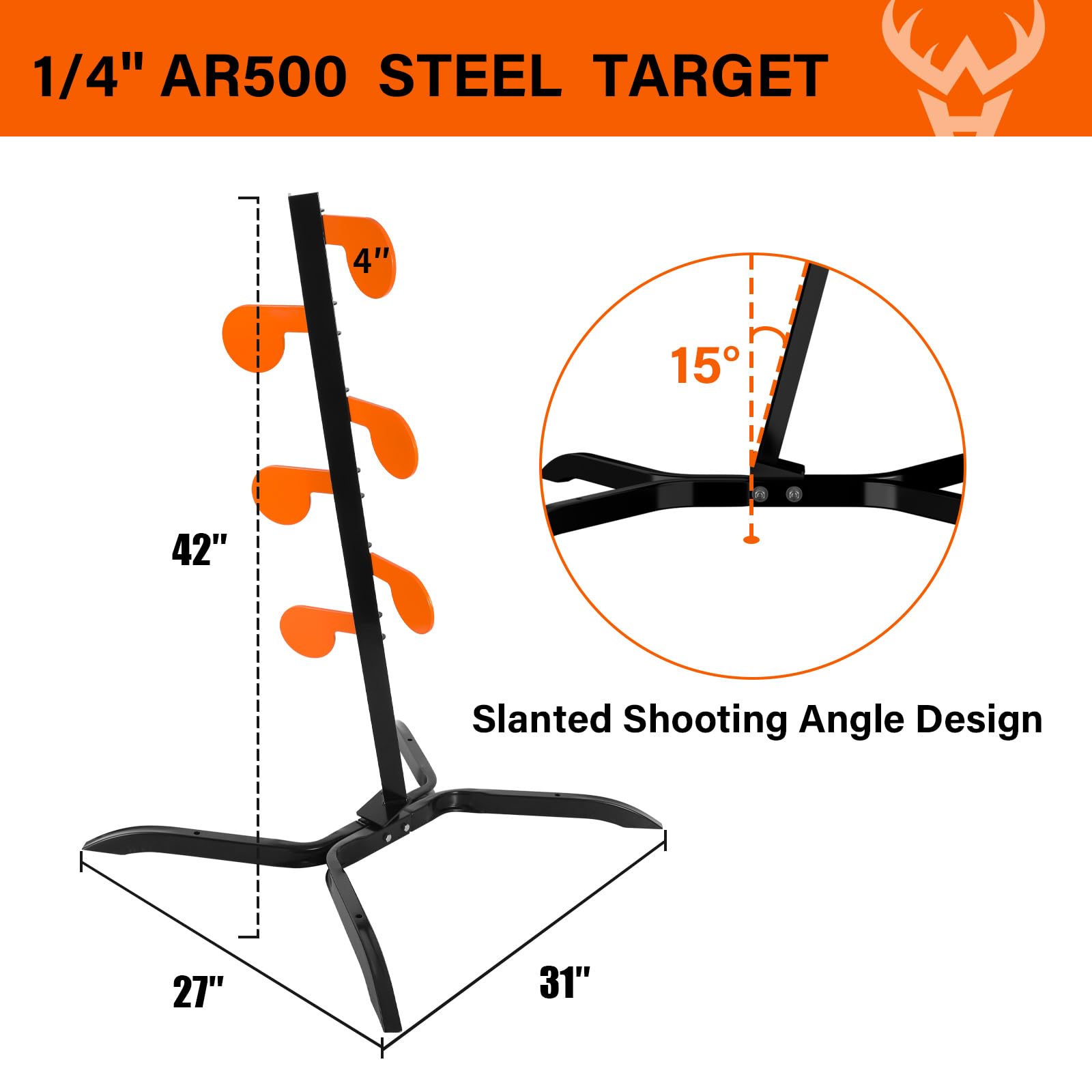 Highwild AR500 paddles ready for high-visibility hits.