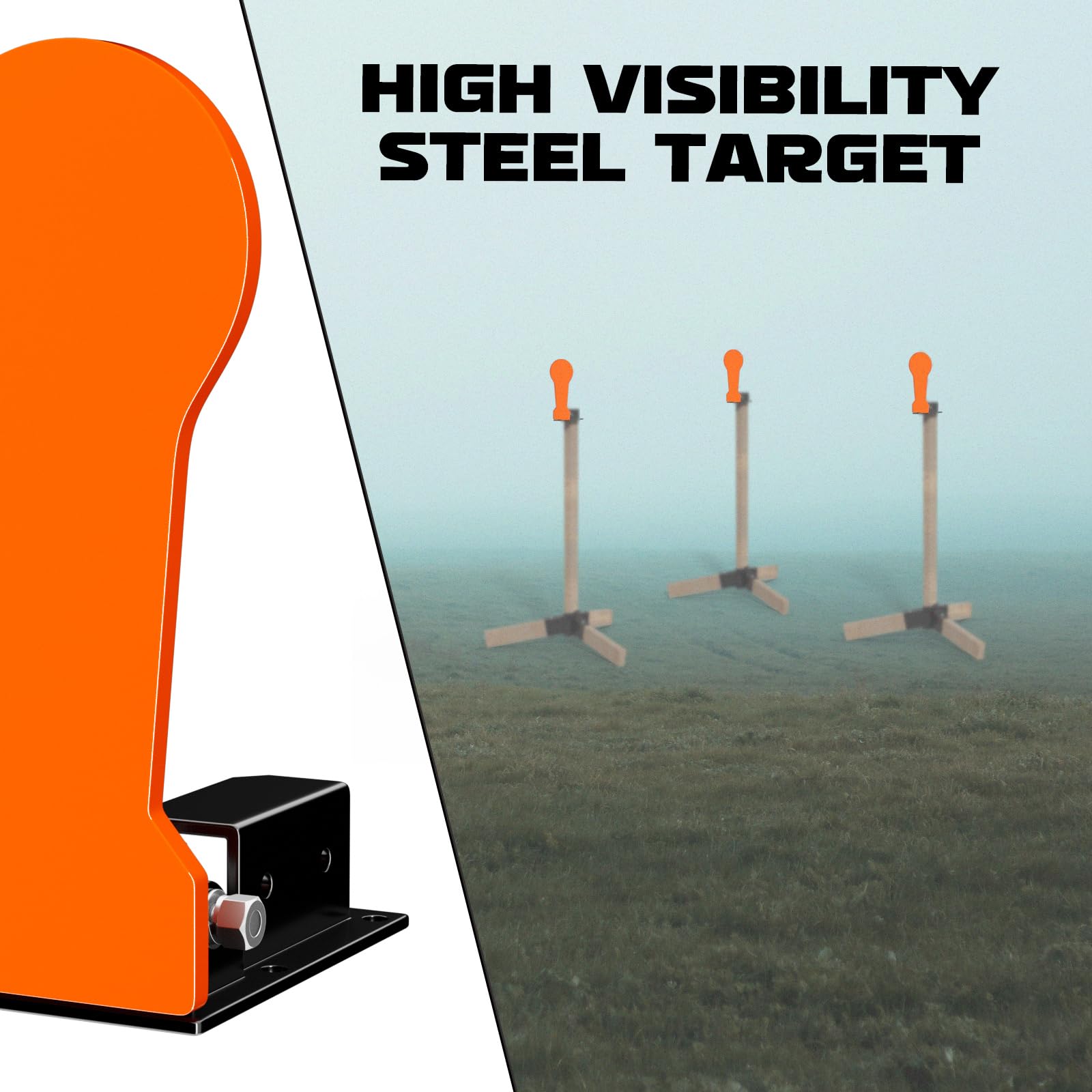 Highwild AR500 target mount options image demonstrates versatile setup.