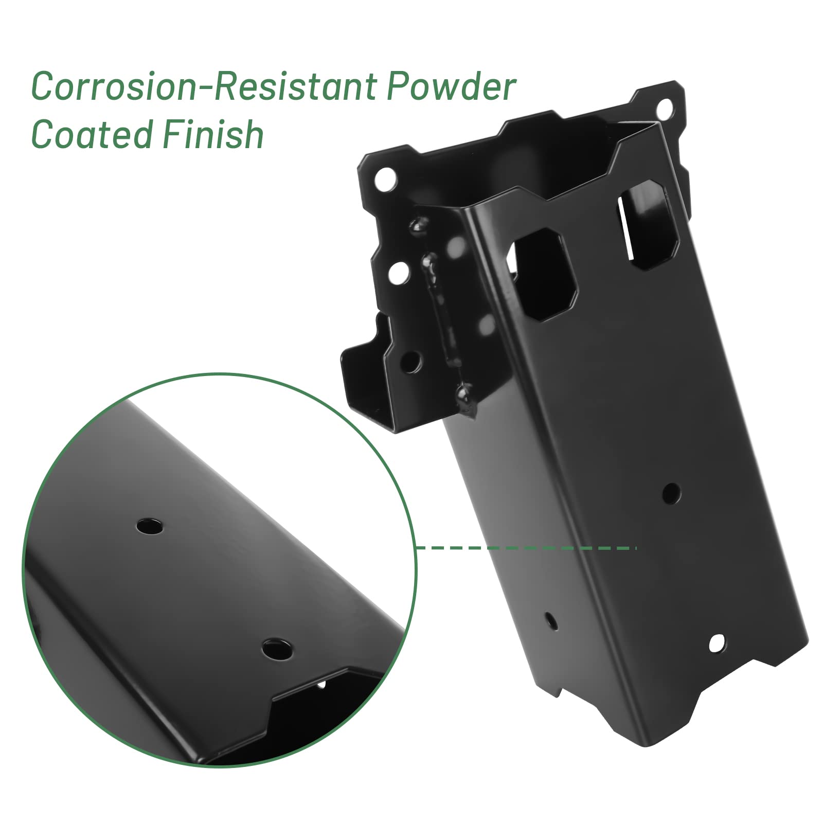Highwild brackets pre-drilled for 12-screw mounting compatibility