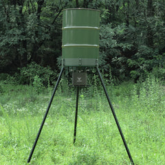 Highwild deer feeder universal mount enables flexible installation on most barrels.