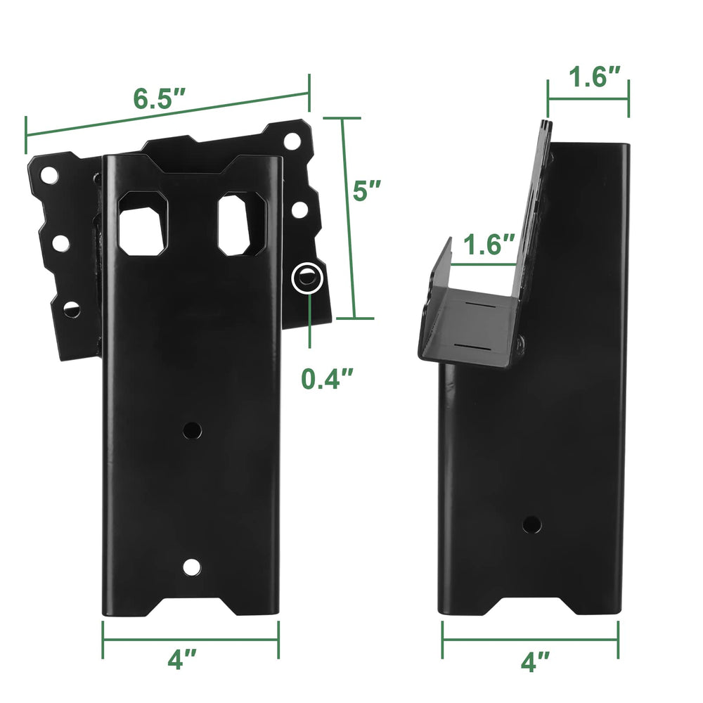 Highwild deer stand brackets closeup highlighting 13-gauge steel durability