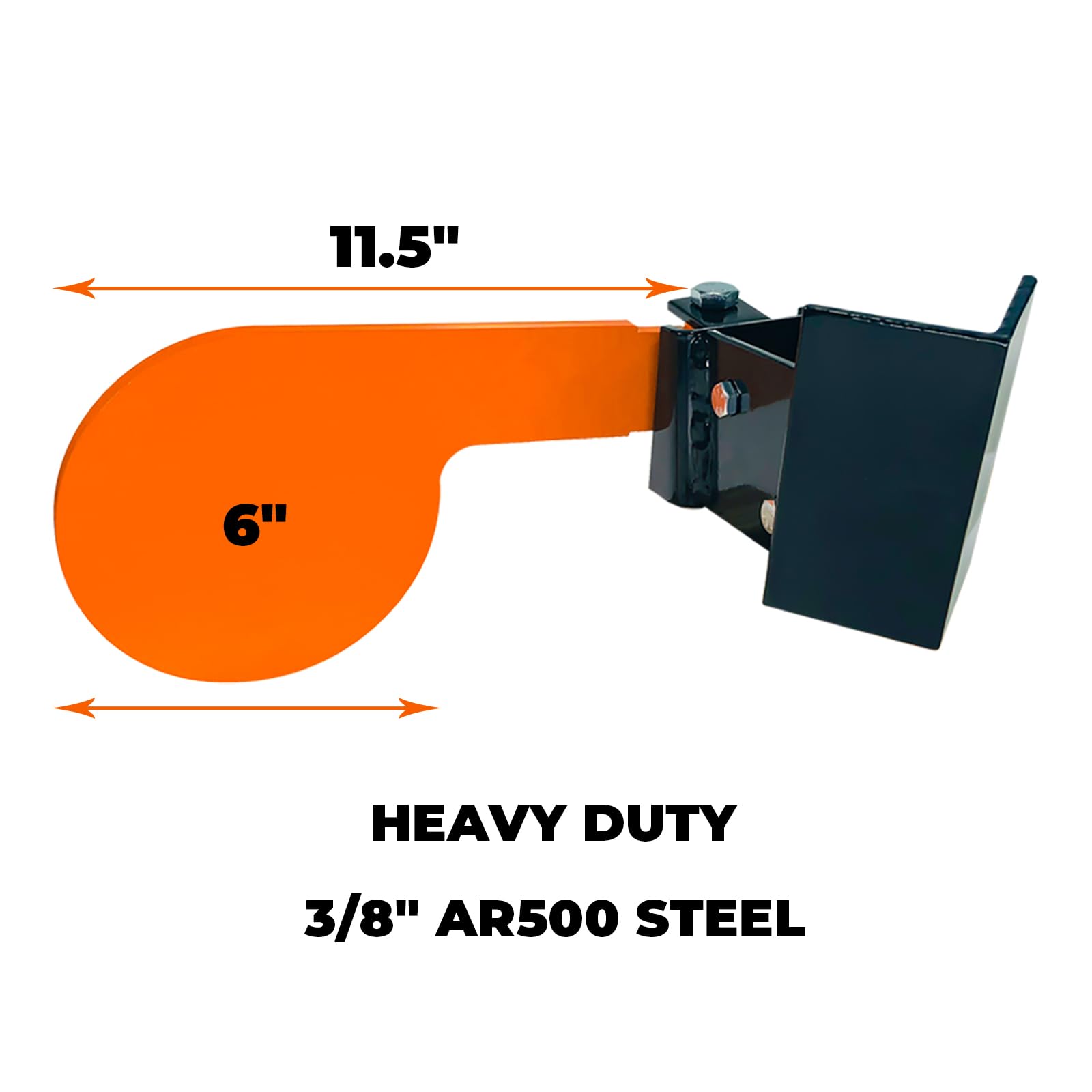Highwild dueling-tree paddle side view showing tilt mechanism for reactive training