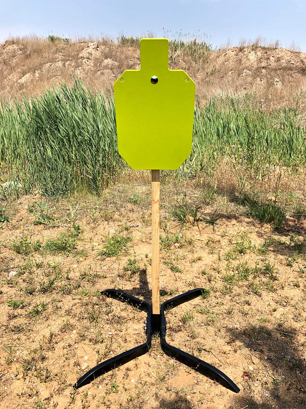 Highwild four-leg stand supports steady shooting from various ground surfaces.