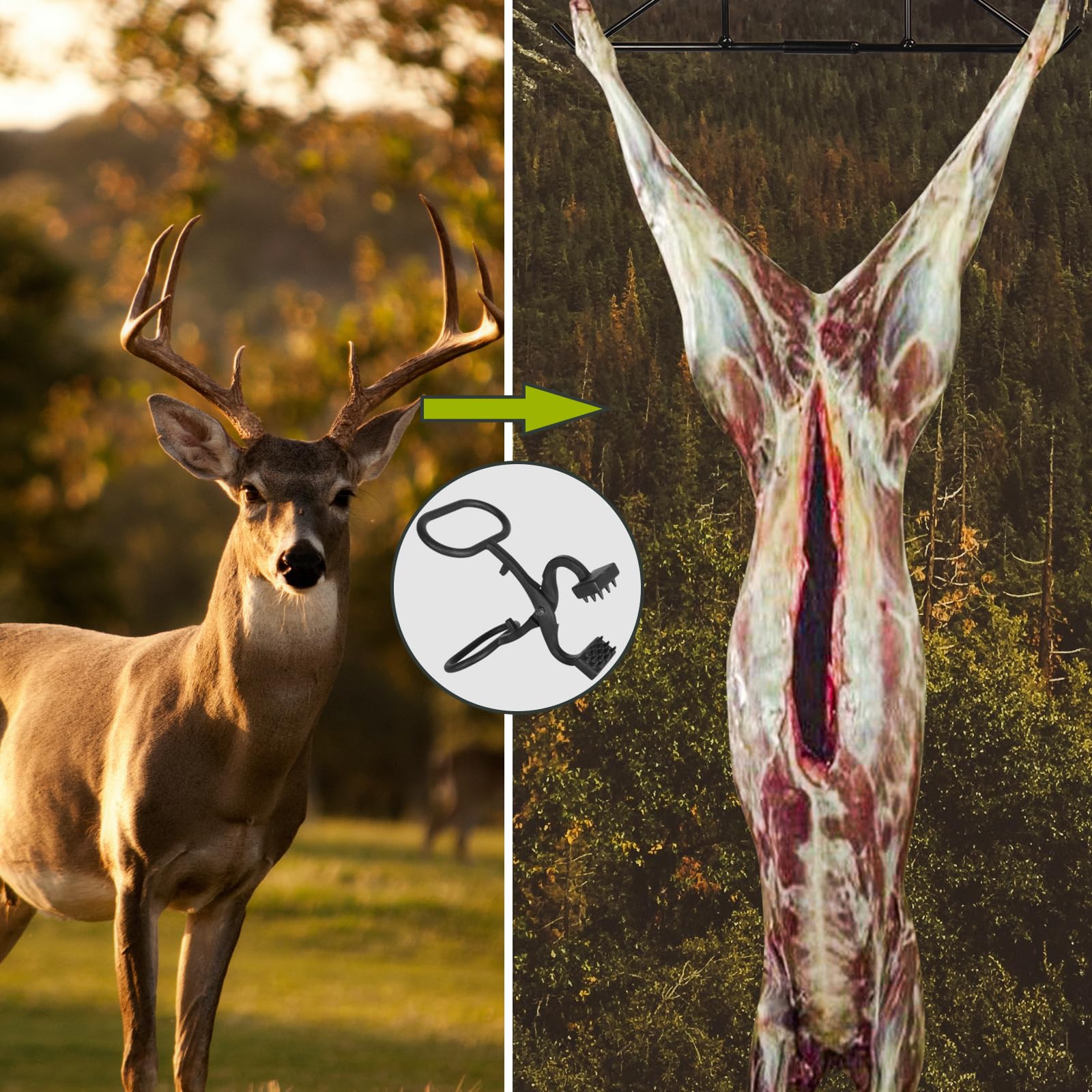 Highwild Game Skinning Claw durable black finish resists wear