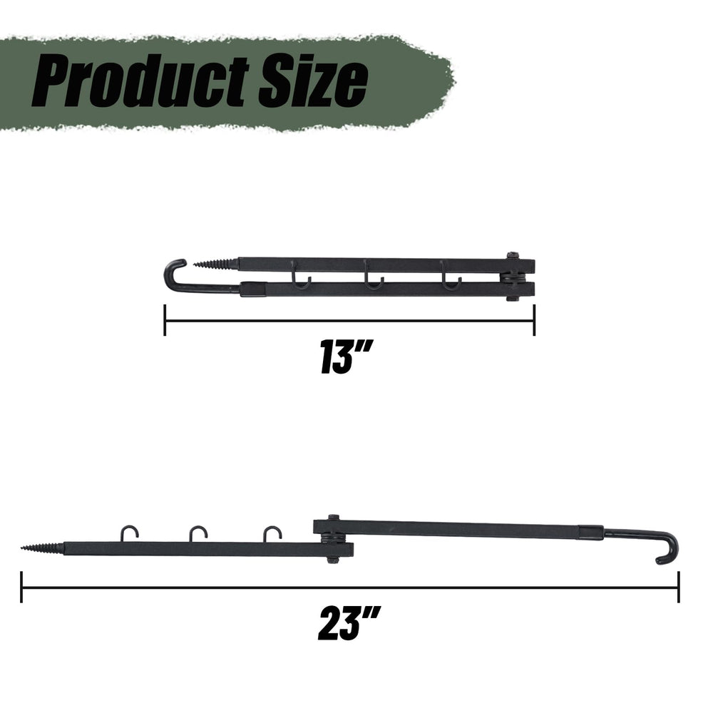 Highwild gear holder hooks on tree for versatile gear placement.