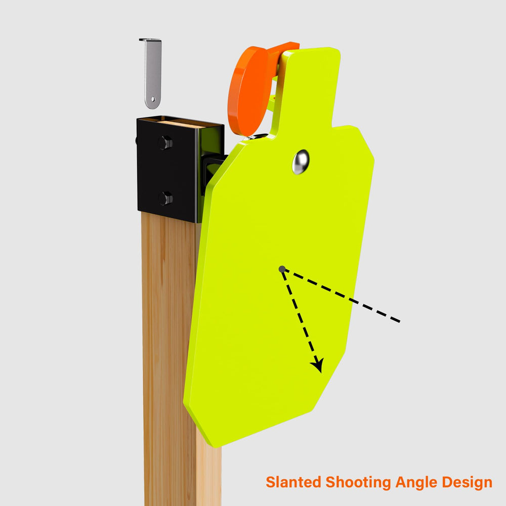 Highwild heavy-duty shooting stand provides stability on uneven ground.
