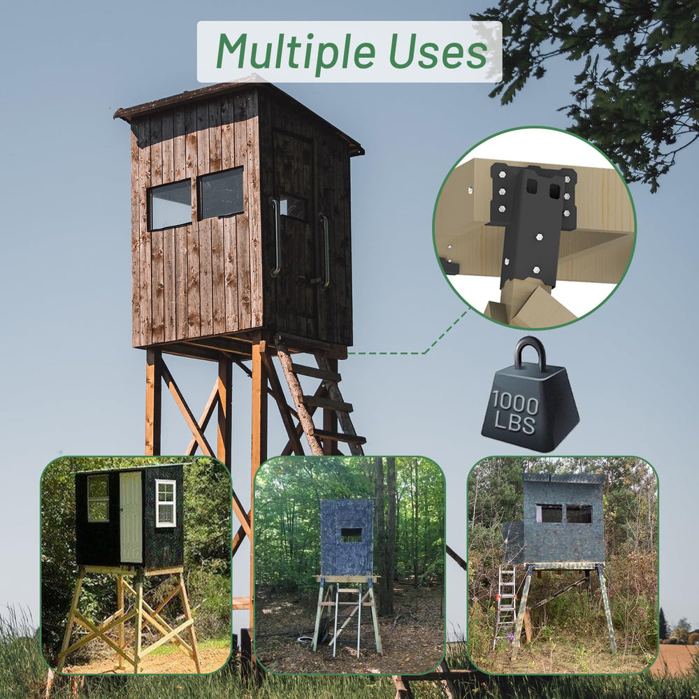Highwild outdoor platform brackets in use show versatile mounting options