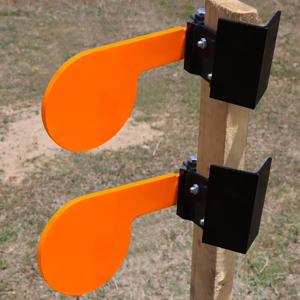 Highwild powder-coated finish on steel paddles withstands outdoor shooting sessions