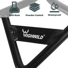Highwild reinforced hoist design offers extended durability for rugged outdoor use.
