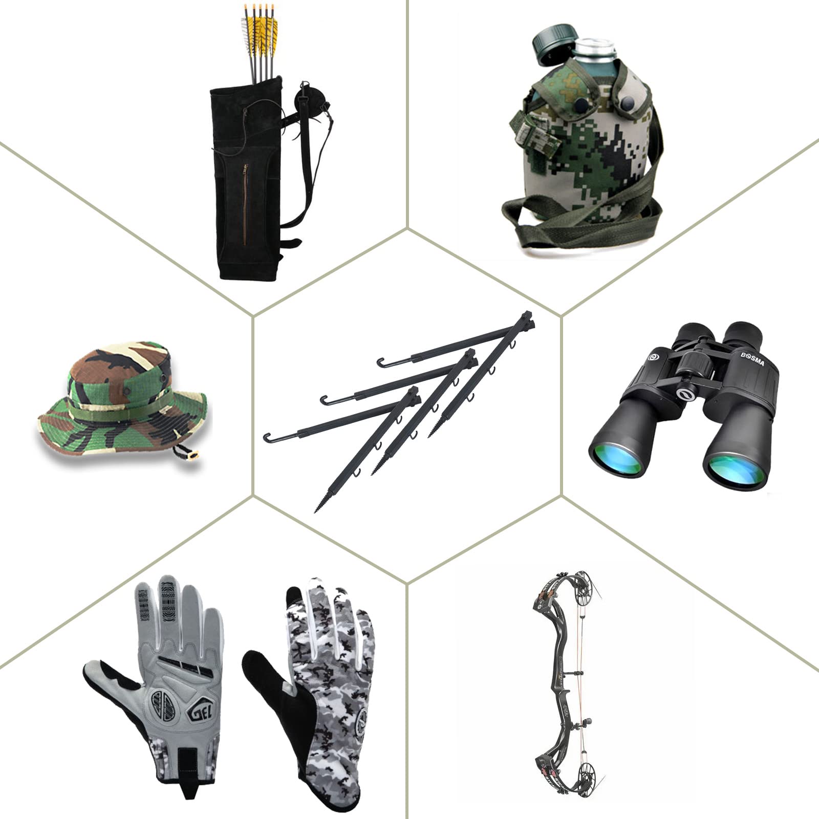 Highwild pack of three accessory hooks supports diverse gear.