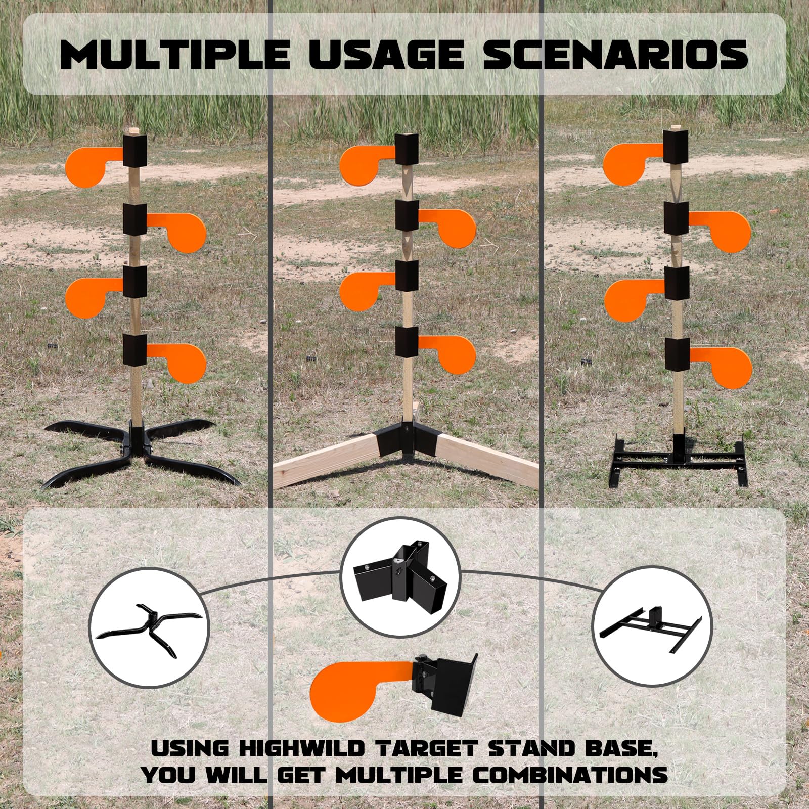 Highwild tilt-angle mechanism enables smoother rotation during rapid-fire practice
