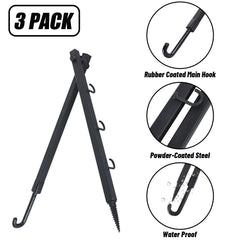Highwild tree stand bow hanger folded flat for easy transport.