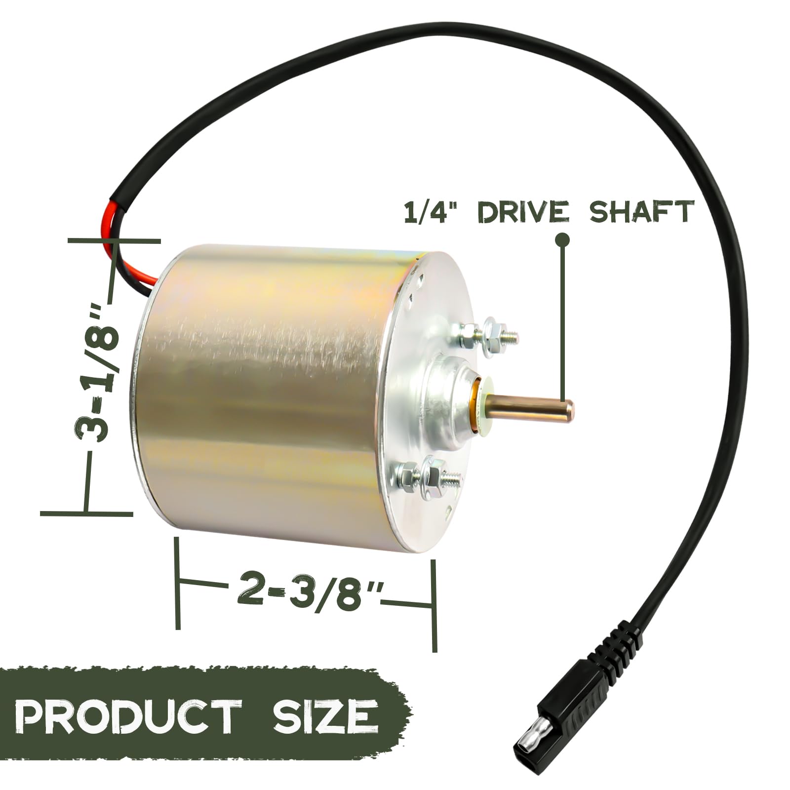 Highwild universal motor demonstrates universal fit with power-control unit for flexible setup.