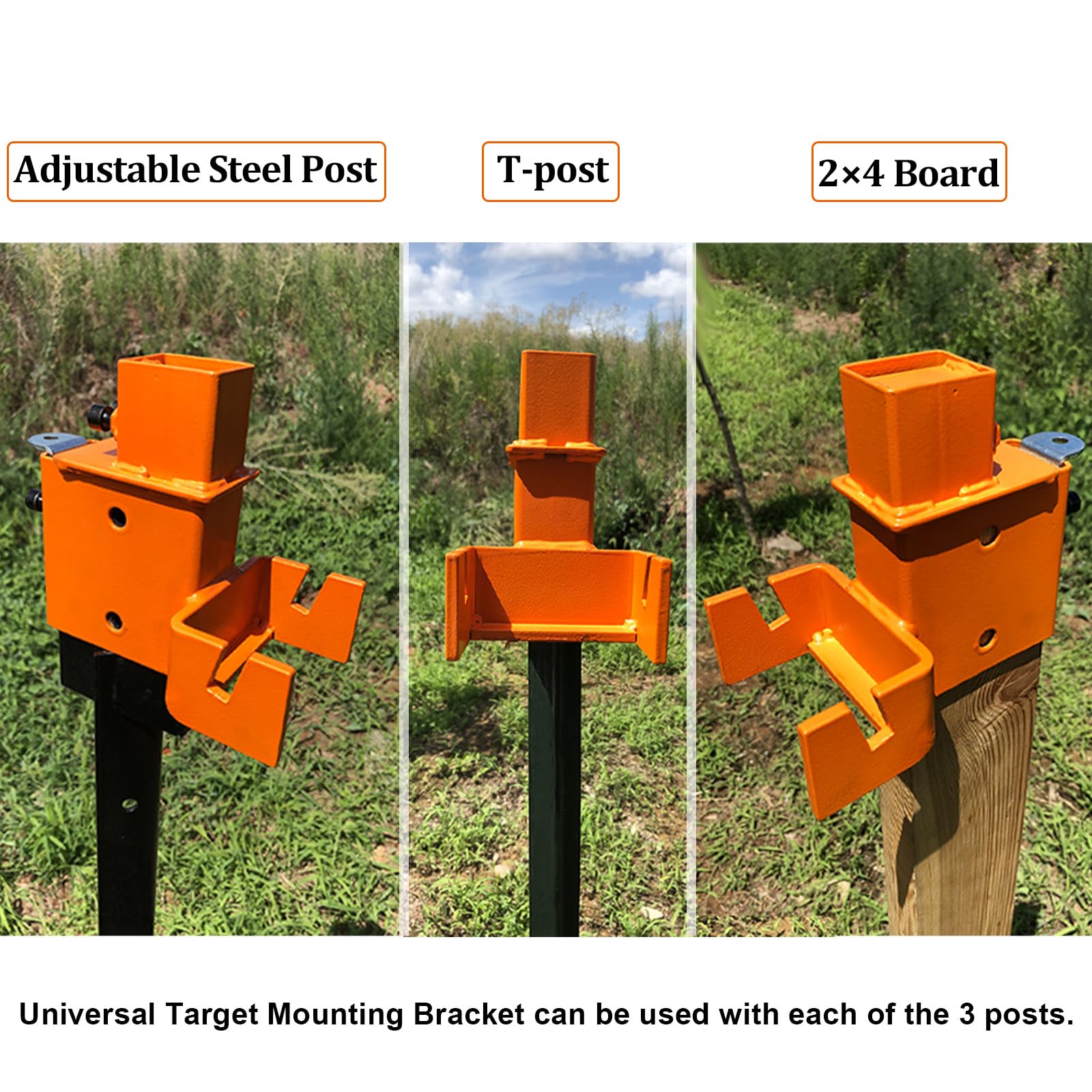 Highwild universal target mounting bracket shown for easy, versatile setup.