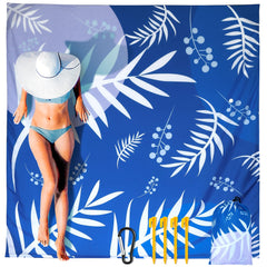 HIHOHO beach blanket rolled compact for easy carry and quick-dry use.