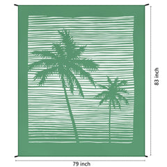 HIHOHO beach blanket anchored by stakes for stable placement on windy beaches.
