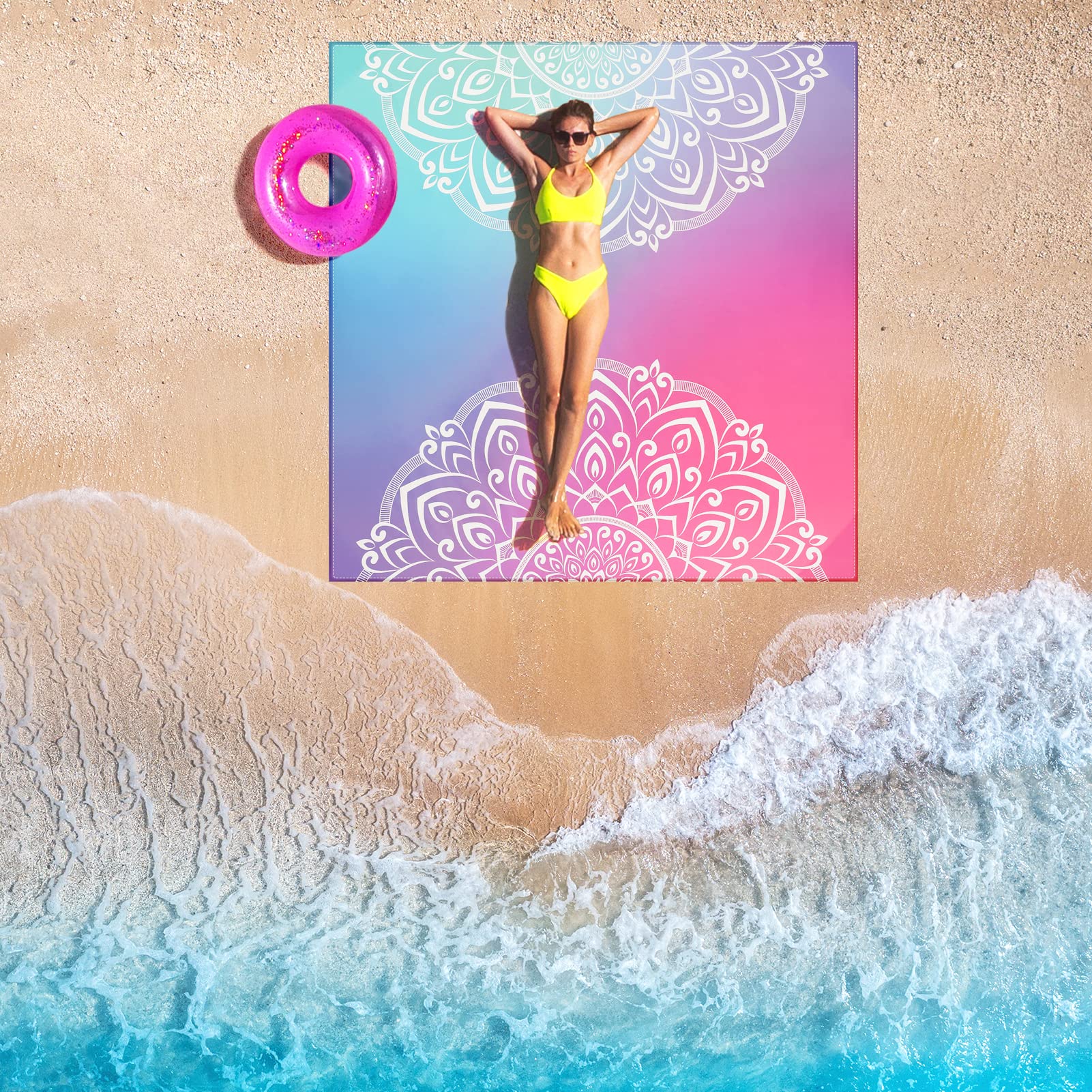 HiHOHO waterproof mat covers multiple outdoor settings like beach, park, or campsite.