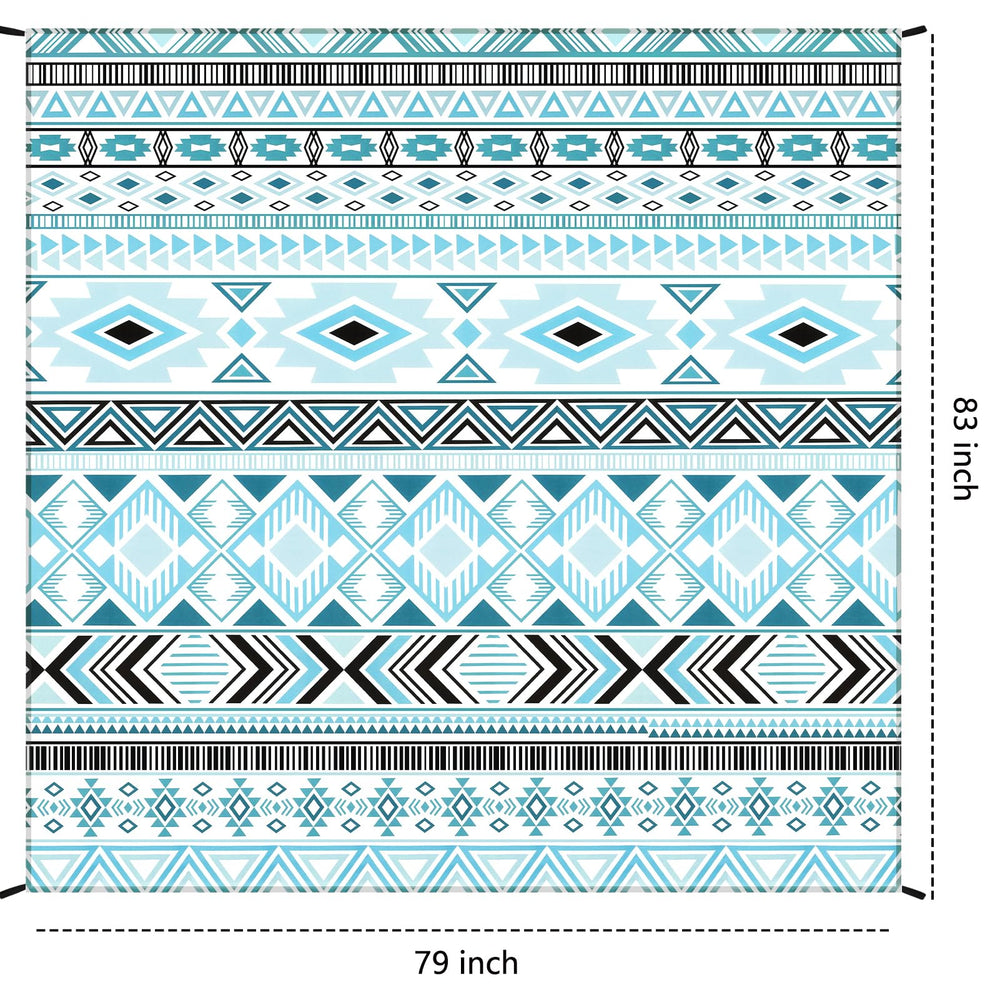 HIHOHO beach blanket folded in carry bag for compact travel.