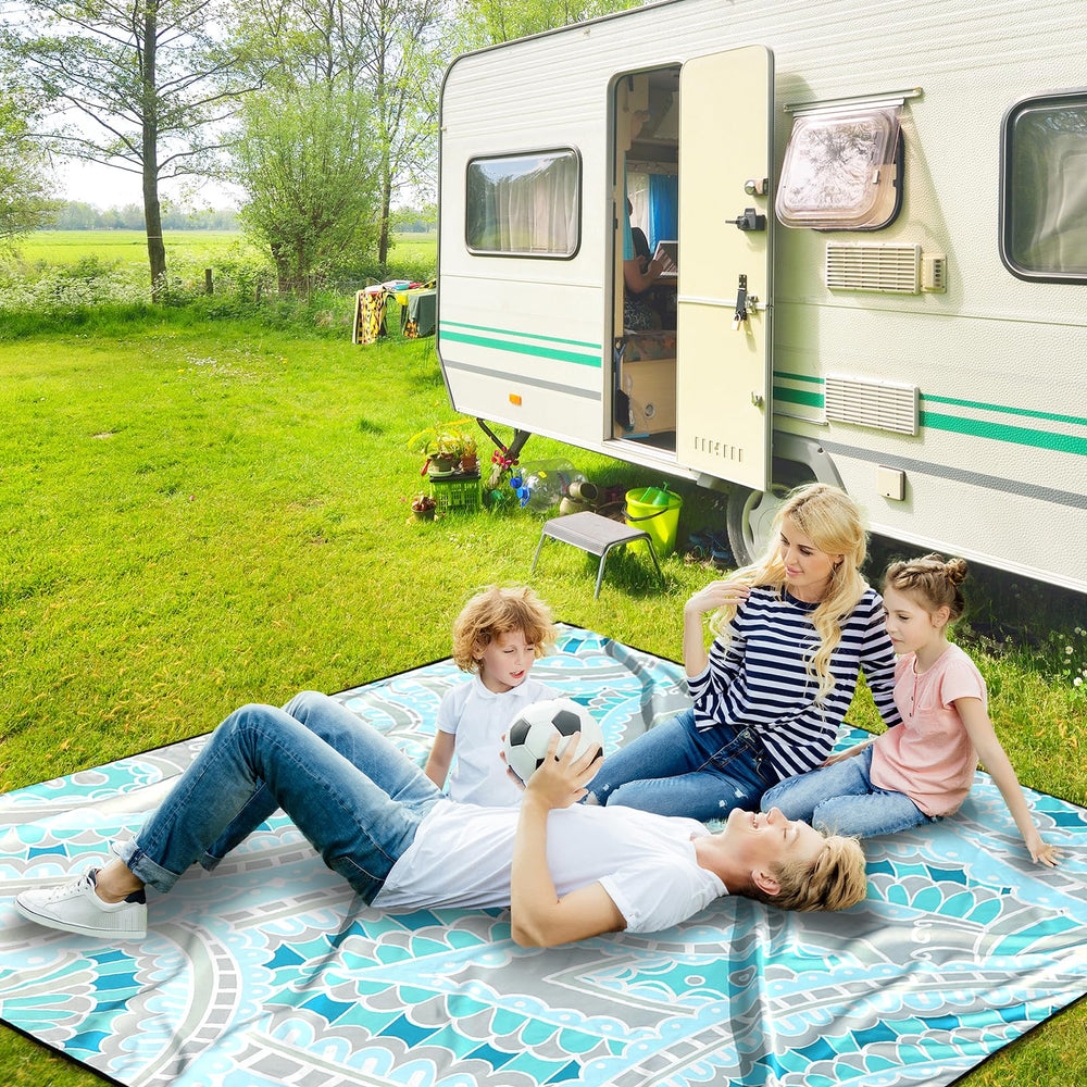HIHOHO Beach Blanket multi-use suited for beach, park, camping, and picnics.