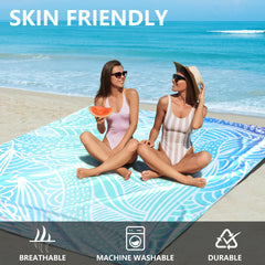 HIHOHO Ripple Design Beach Blanket stands out for quick recognition at busy beaches.