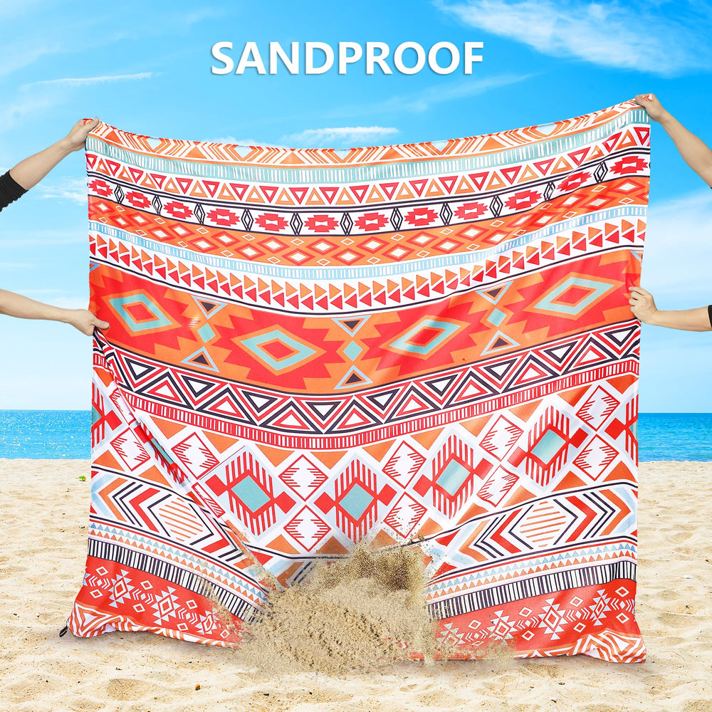 HIHOHO beach blanket waterproof-sandproof for quick-dry beach days
