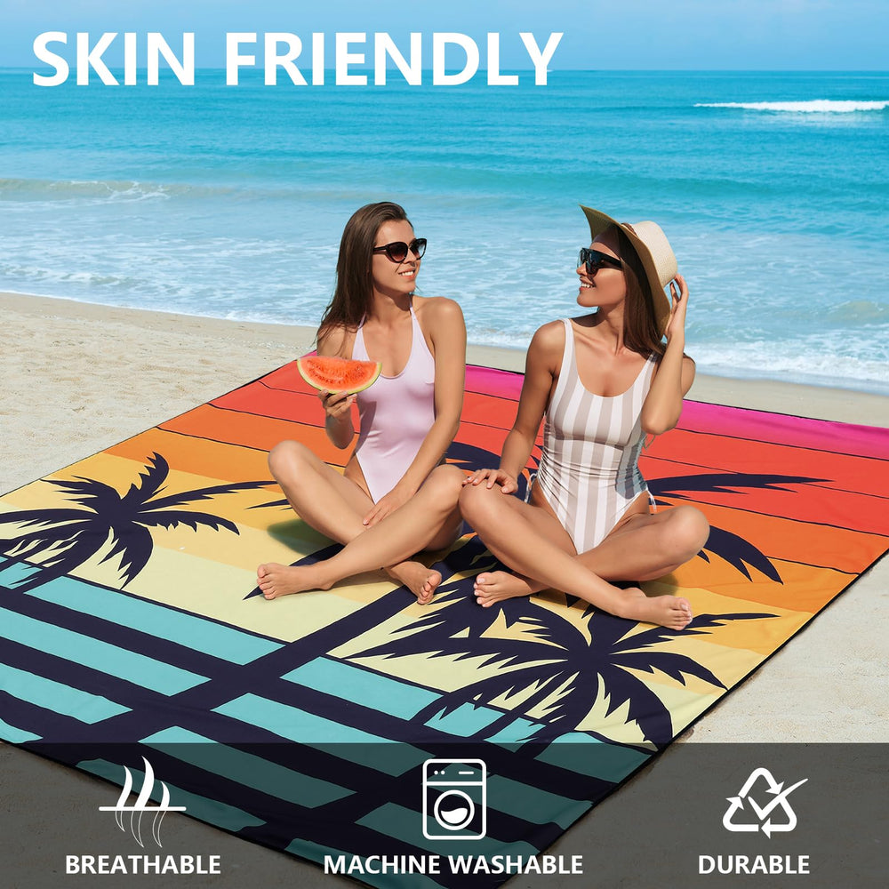 HIHOHO Beach Blanket waterproof and sandproof keeps surfaces clean and dry