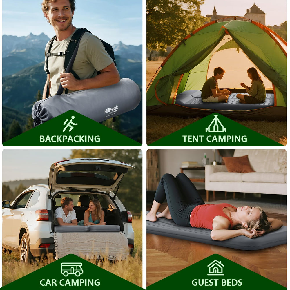 HiiPeak memory sleeping pad lightweight design proves easy backpacking with 4.1 lb weight.