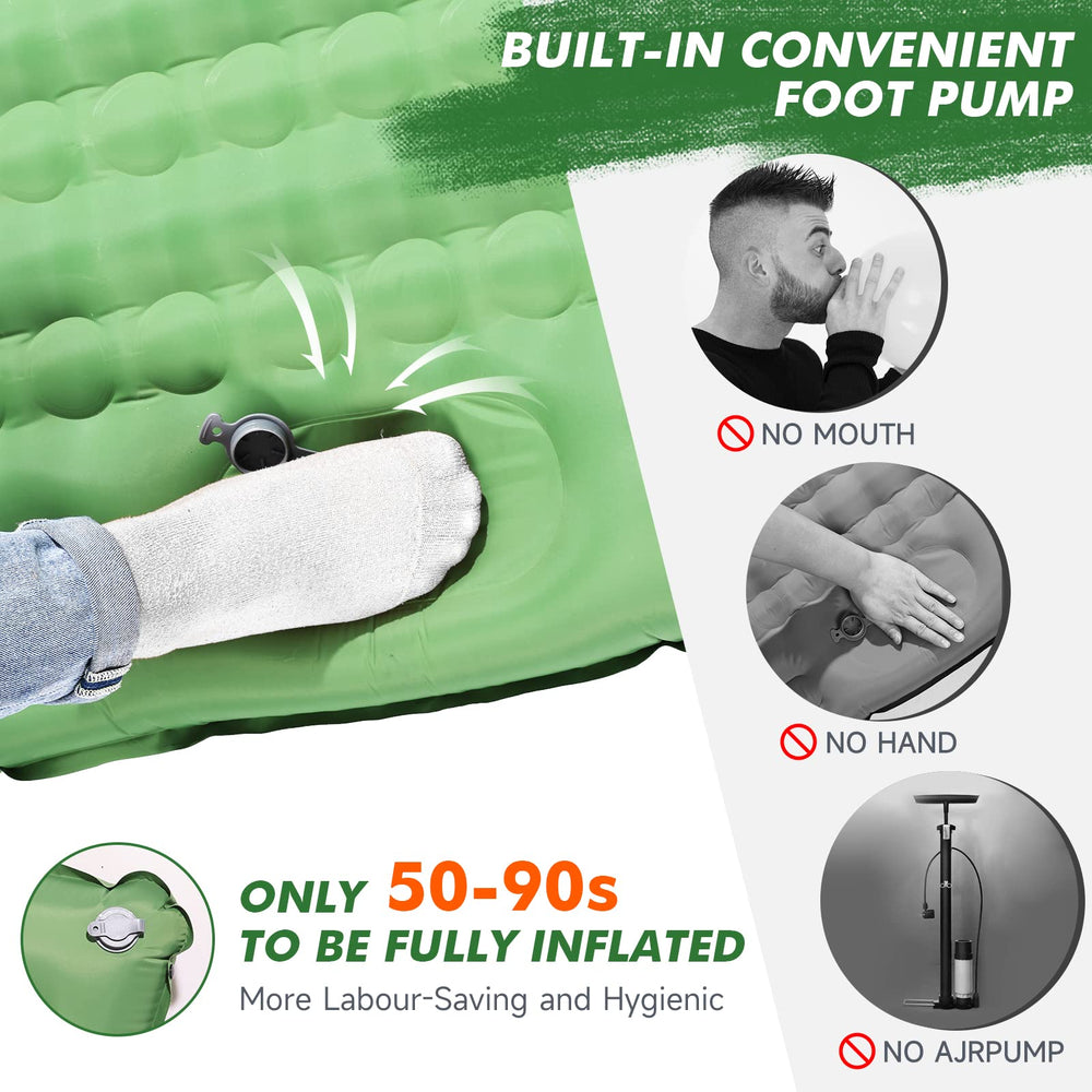 HiiPeak sleeping pad fast deflation for quick packing after sleep