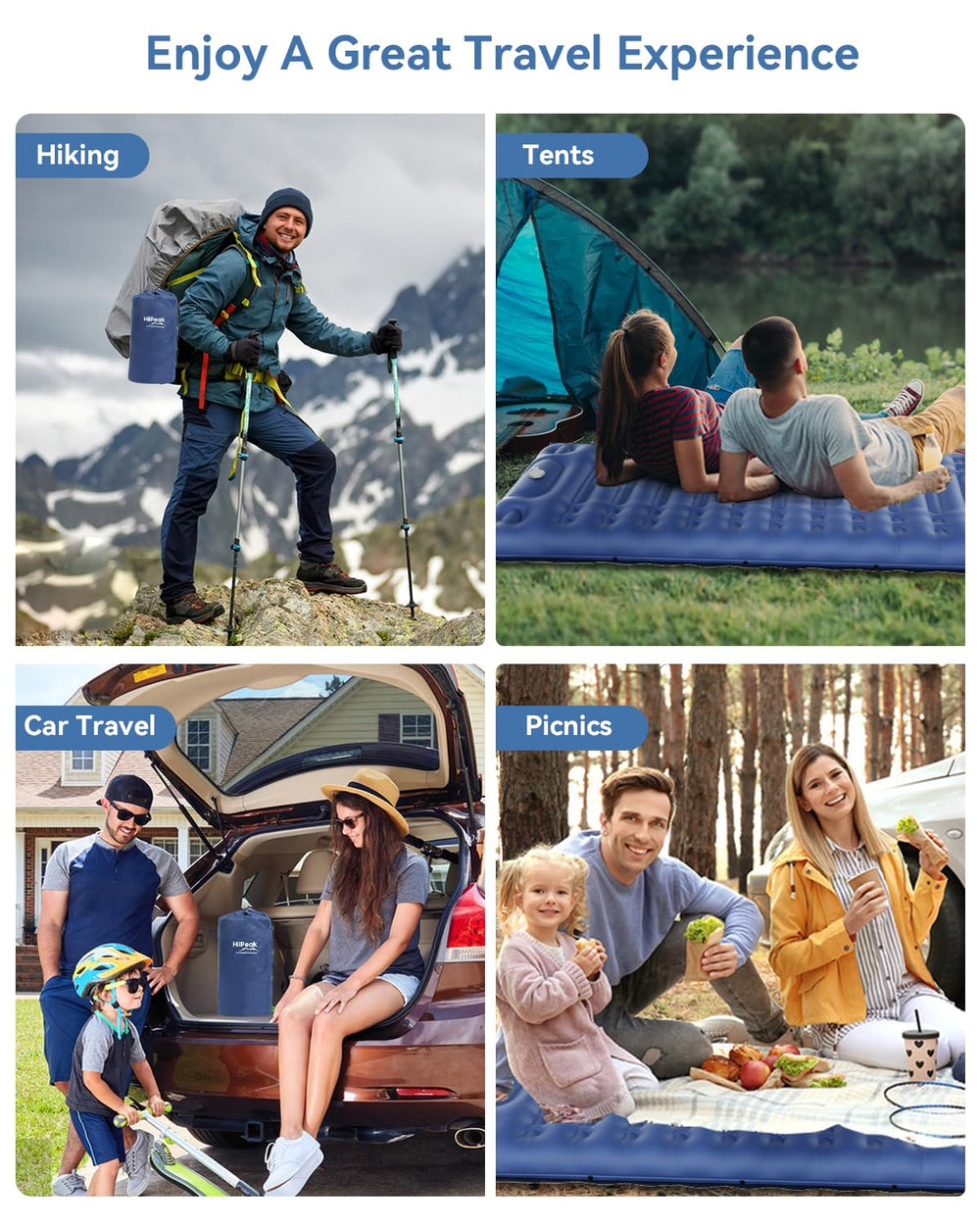 HiiPeak 3.5-4 inch thickness provides substantial padding from ground