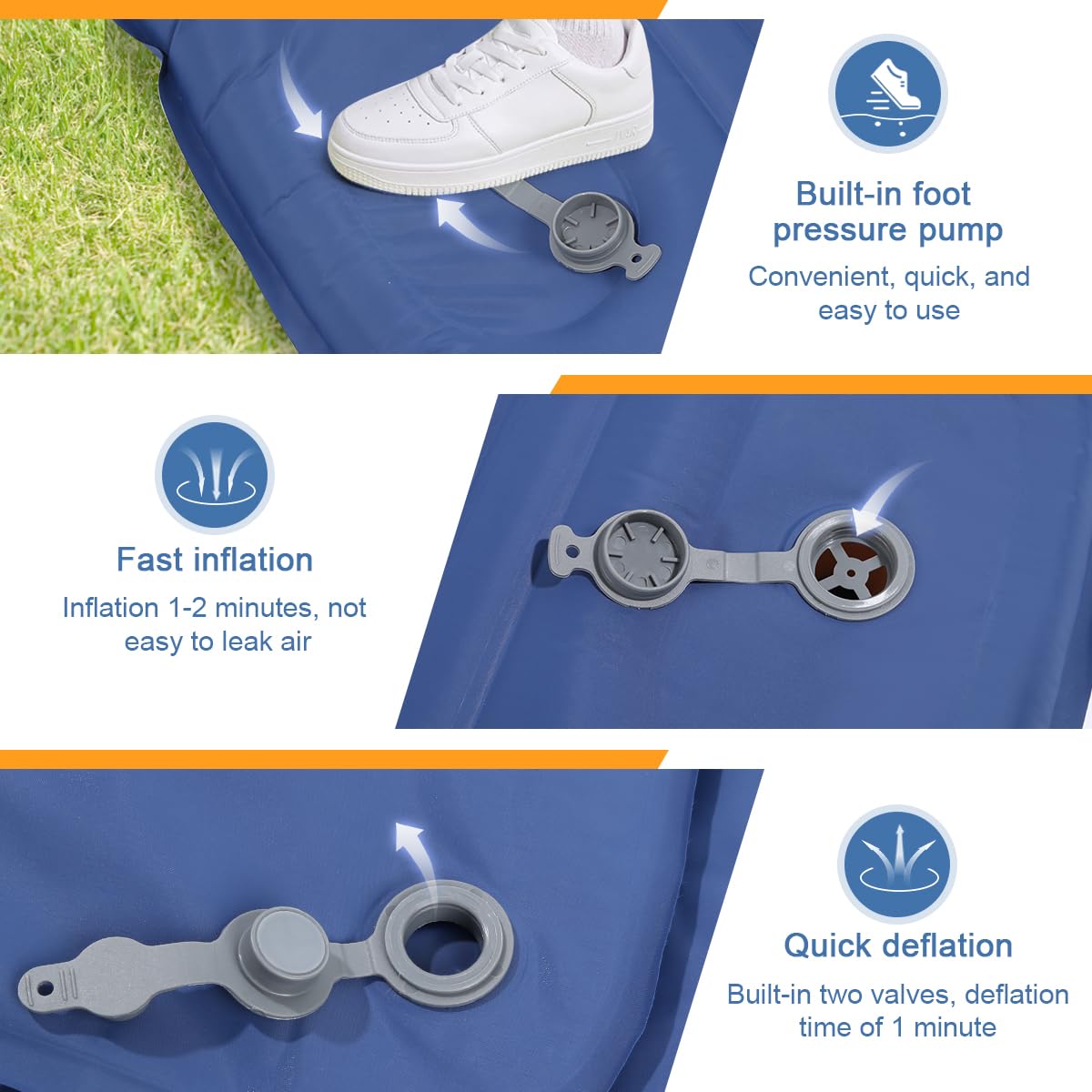 HiiPeak hexagon cells design supports pressure points for comfort