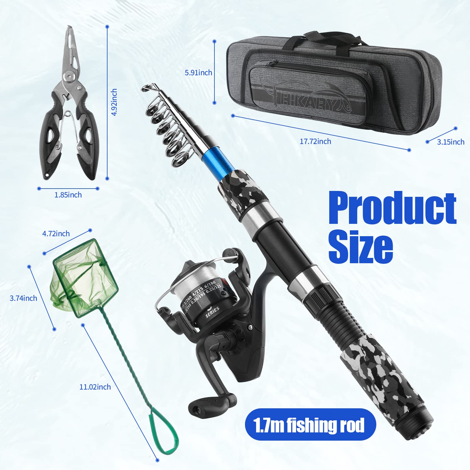 Hikary fishing pliers in action, illustrating hook removal and tool versatility.
