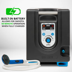 Hike Crew automatic 142°F safety shutoff protects against accidental scalding during use