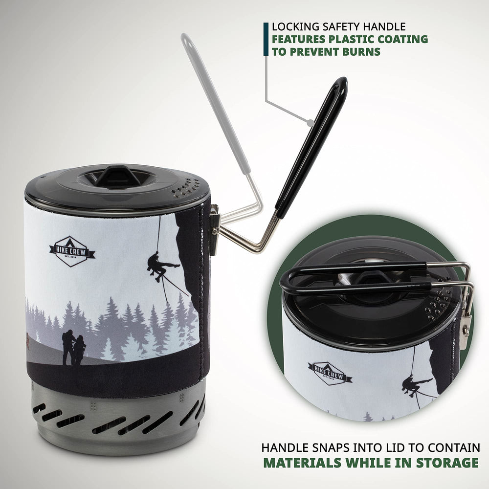 Hike Crew on-trail cooking setup ready for camping meals.