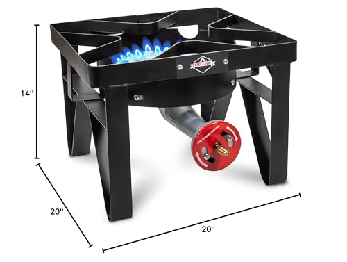 Hike Crew outdoor stove setup in camping scene with stable legs