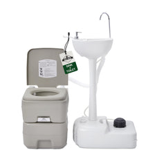Hike Crew portable camping sink setup with large 4.5 gal tank for on-site washing