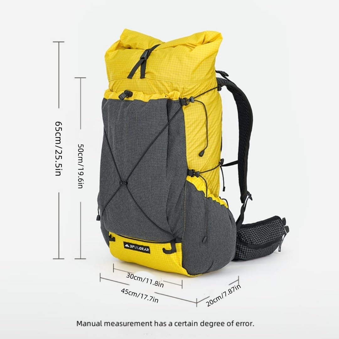 HIKEBURGER 3F UL GEAR Tutor 35L backpack hipbelt pocket for quick access to small items.